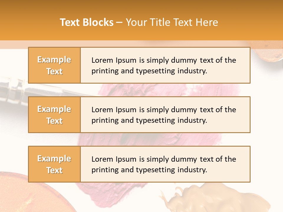 Makeup Foundation Isolated PowerPoint Template