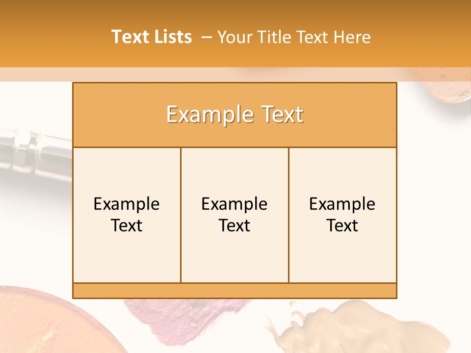 Makeup Foundation Isolated PowerPoint Template