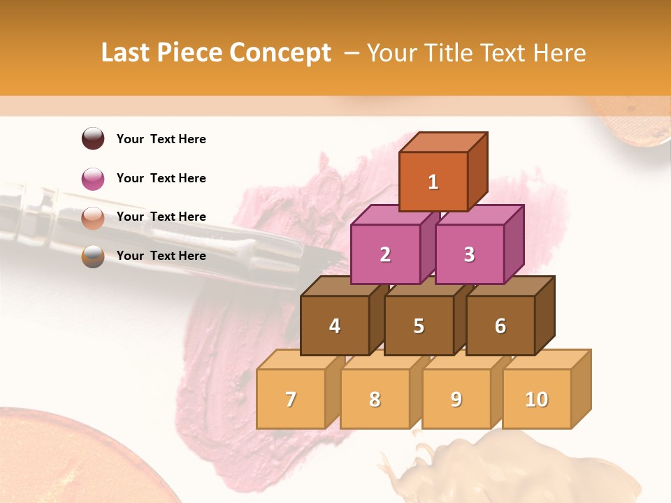 Makeup Foundation Isolated PowerPoint Template