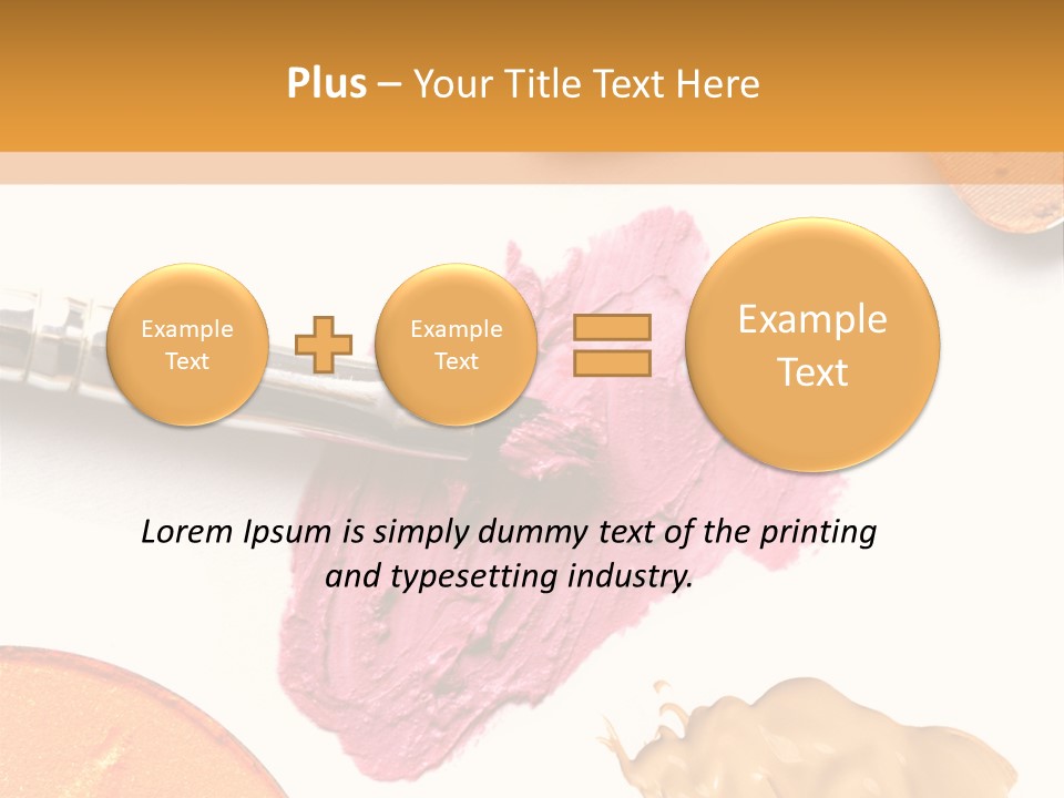 Makeup Foundation Isolated PowerPoint Template