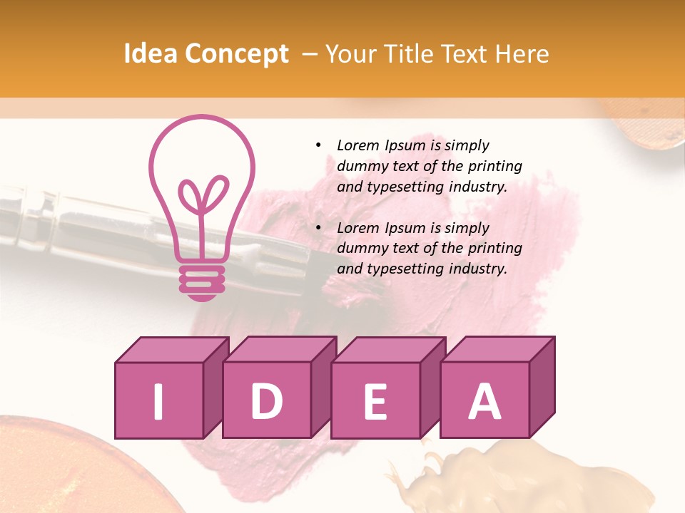 Makeup Foundation Isolated PowerPoint Template