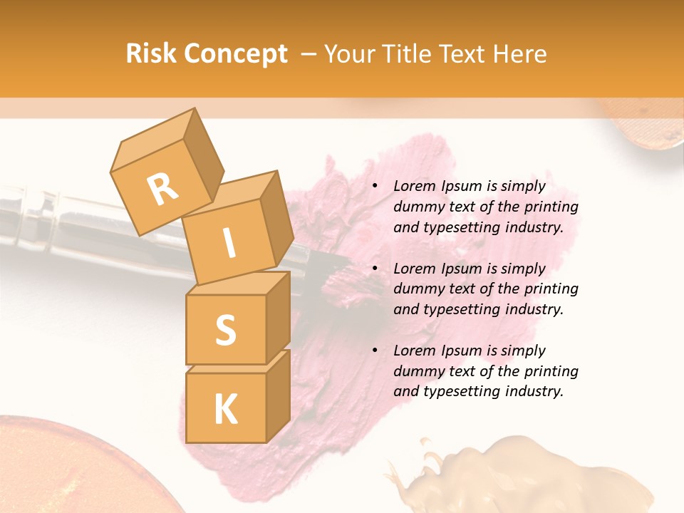 Makeup Foundation Isolated PowerPoint Template