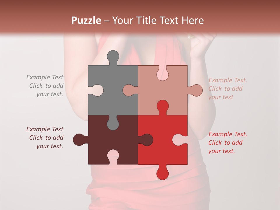 Happiness Woman Complexion PowerPoint Template