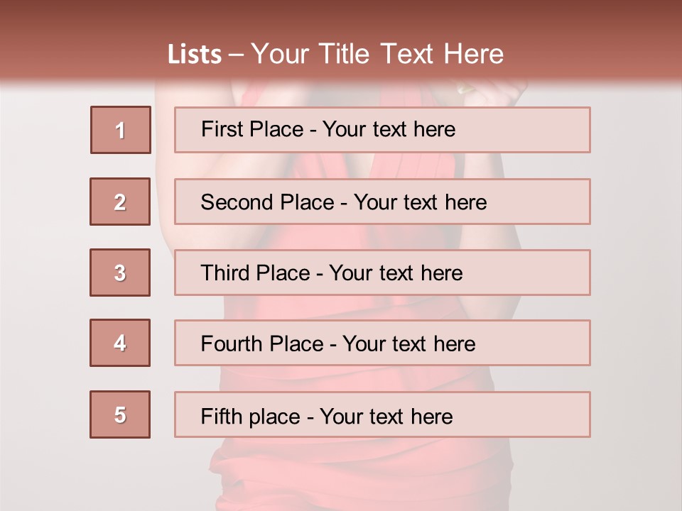 Happiness Woman Complexion PowerPoint Template