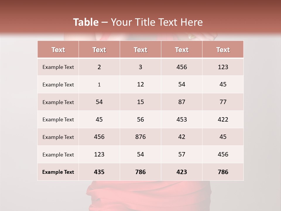 Happiness Woman Complexion PowerPoint Template