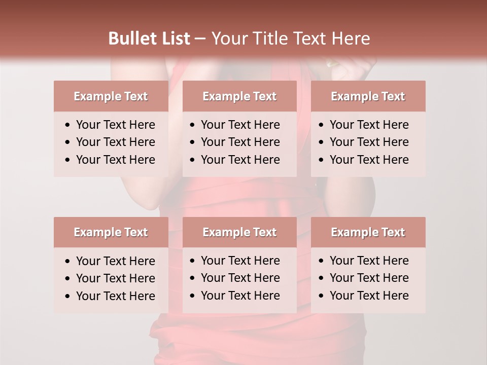 Happiness Woman Complexion PowerPoint Template