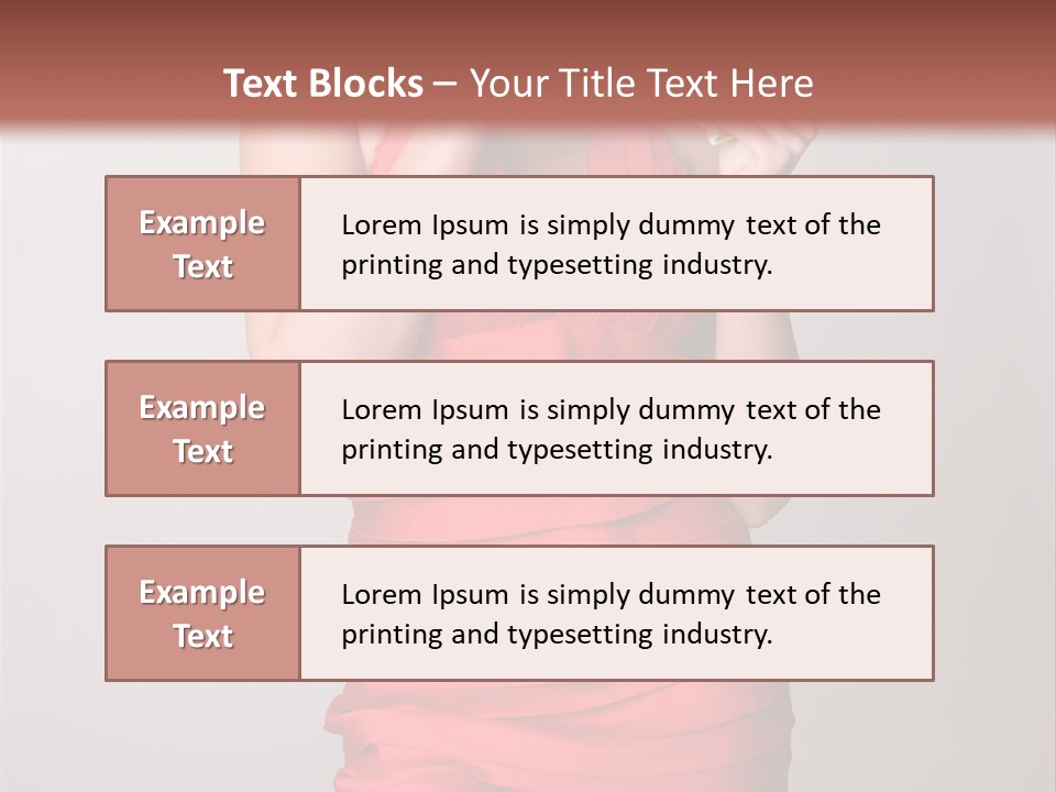 Happiness Woman Complexion PowerPoint Template