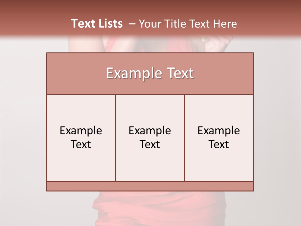Happiness Woman Complexion PowerPoint Template