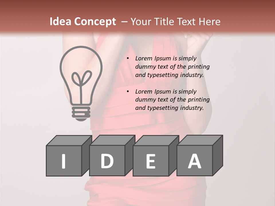 Happiness Woman Complexion PowerPoint Template