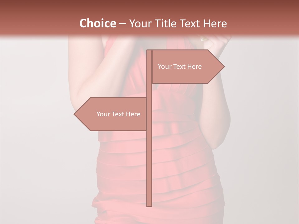 Happiness Woman Complexion PowerPoint Template