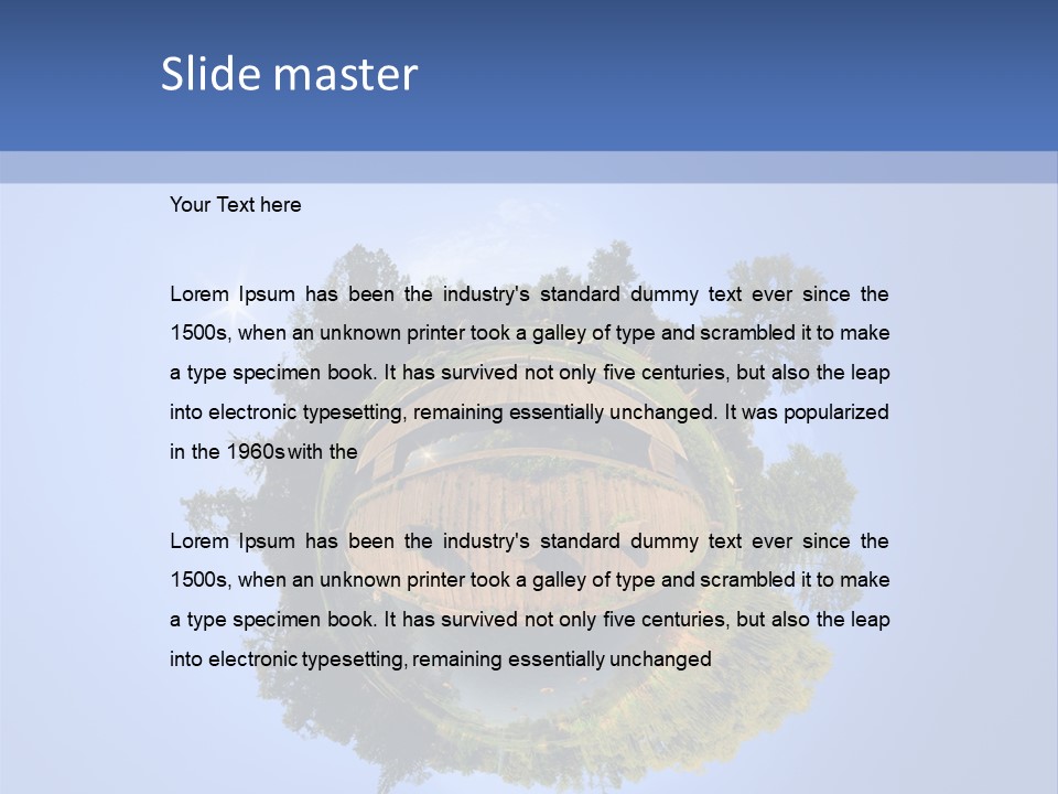 Prague Aerial Satellite PowerPoint Template