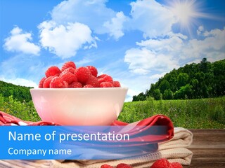 Wholesome Raw Nutrition PowerPoint Template