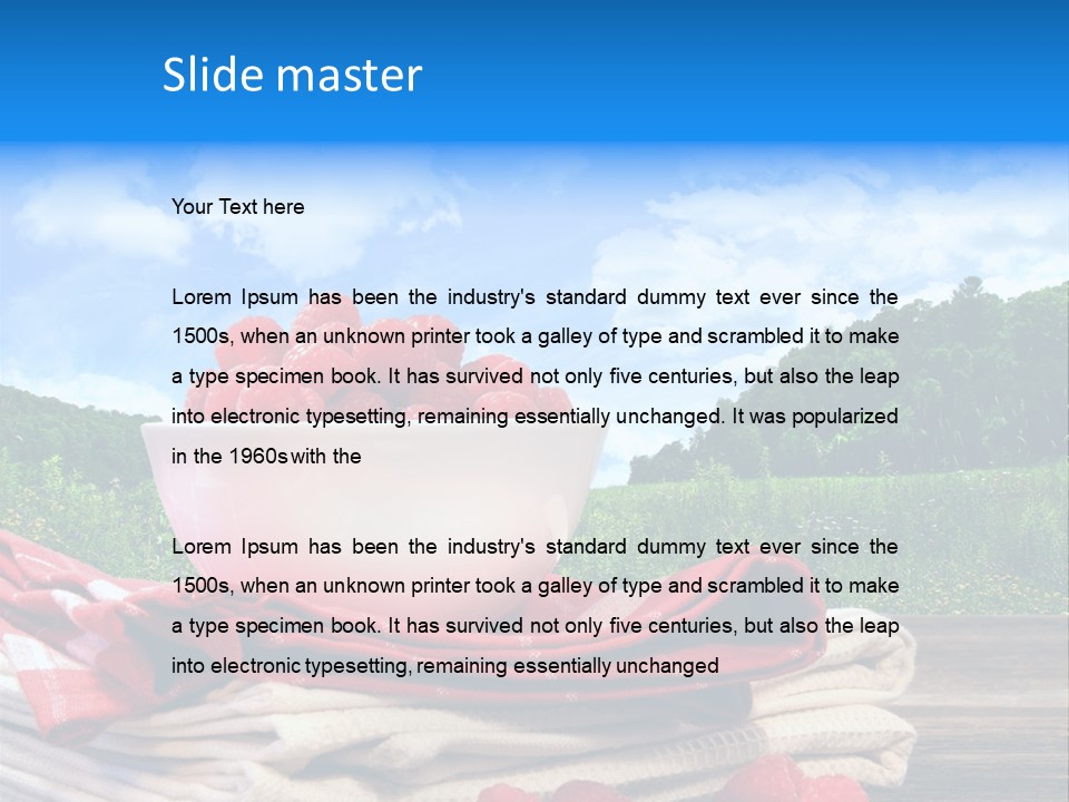 Wholesome Raw Nutrition PowerPoint Template