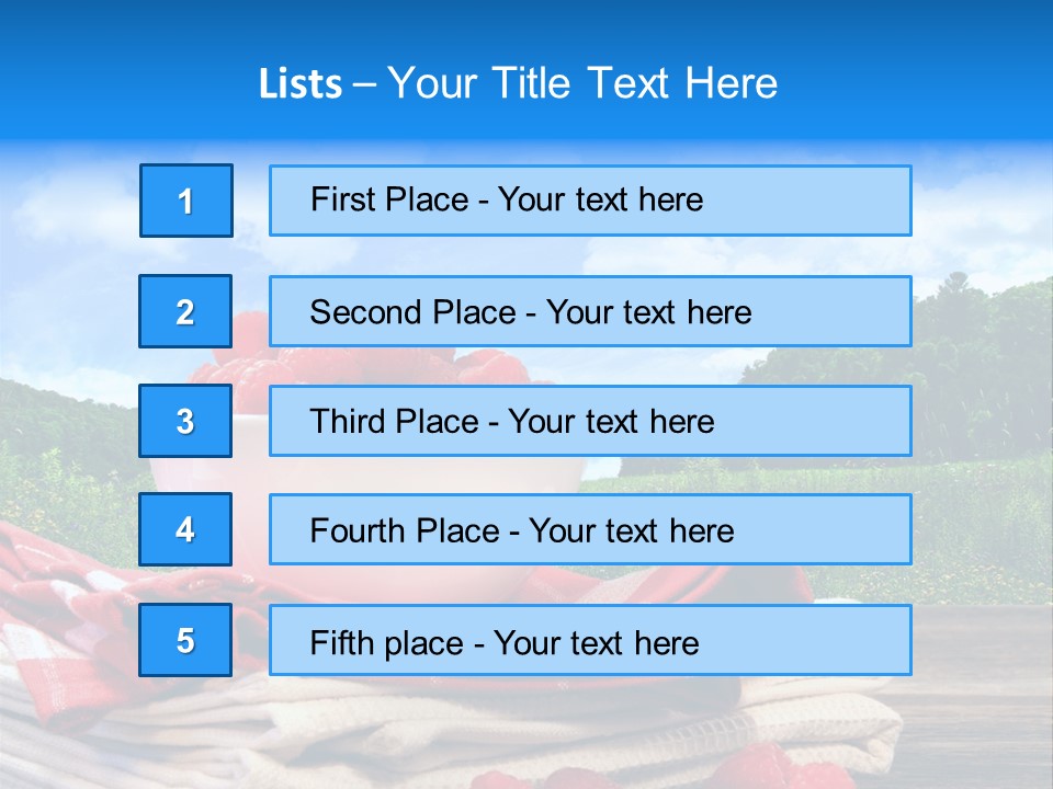 Wholesome Raw Nutrition PowerPoint Template