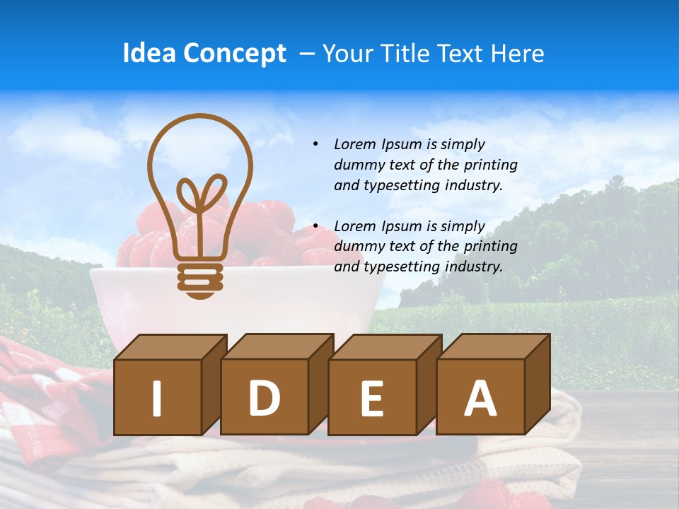 Wholesome Raw Nutrition PowerPoint Template