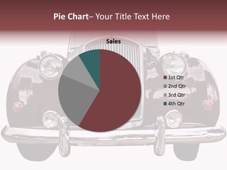 Vintage Car Front View PowerPoint Template