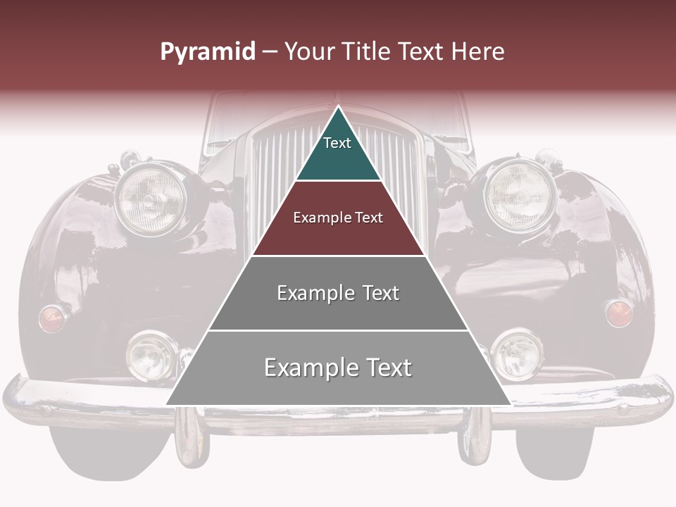 Vintage Car Front View PowerPoint Template