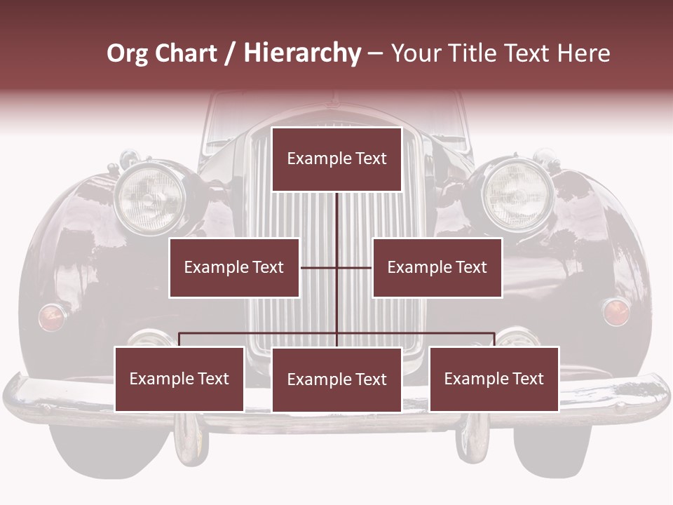 Vintage Car Front View PowerPoint Template