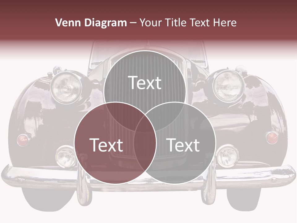 Vintage Car Front View PowerPoint Template