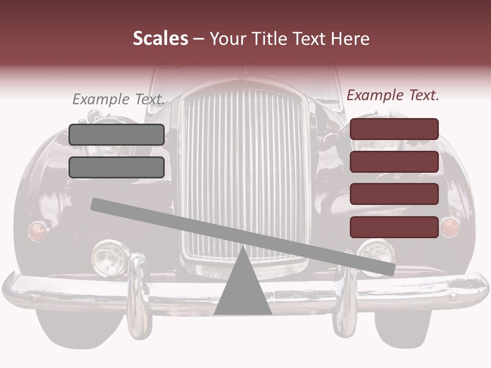 Vintage Car Front View PowerPoint Template