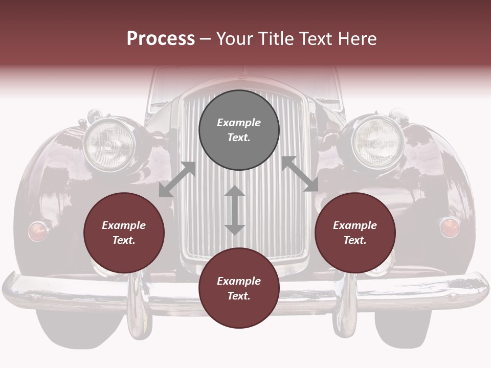 Vintage Car Front View PowerPoint Template