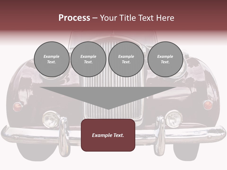 Vintage Car Front View PowerPoint Template