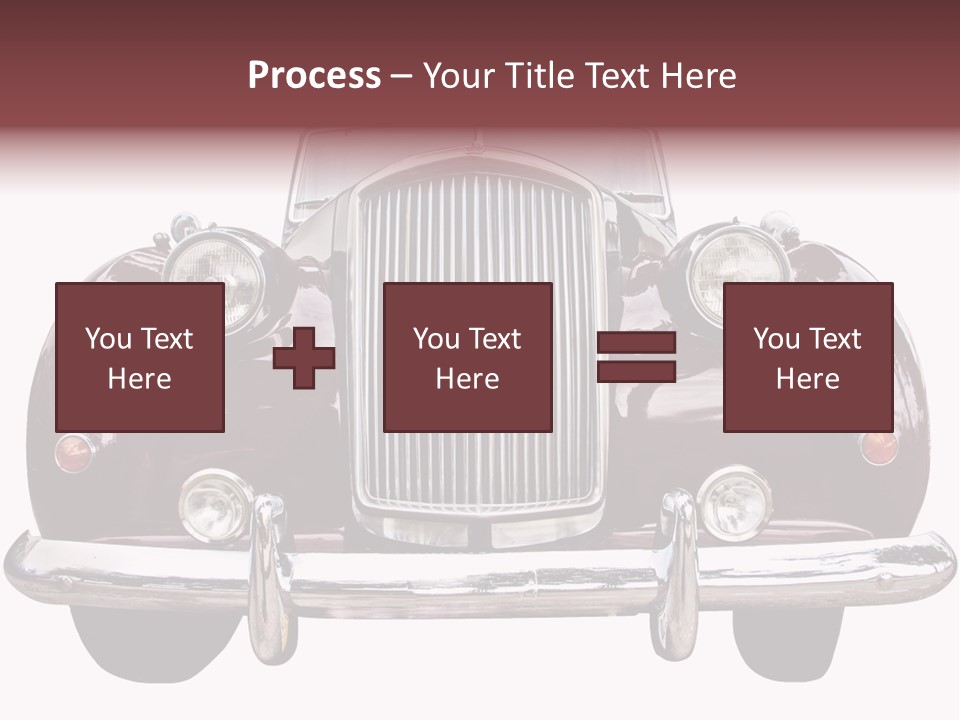Vintage Car Front View PowerPoint Template
