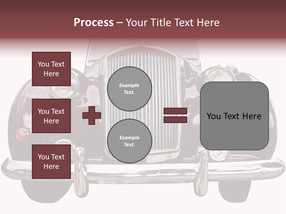 Vintage Car Front View PowerPoint Template