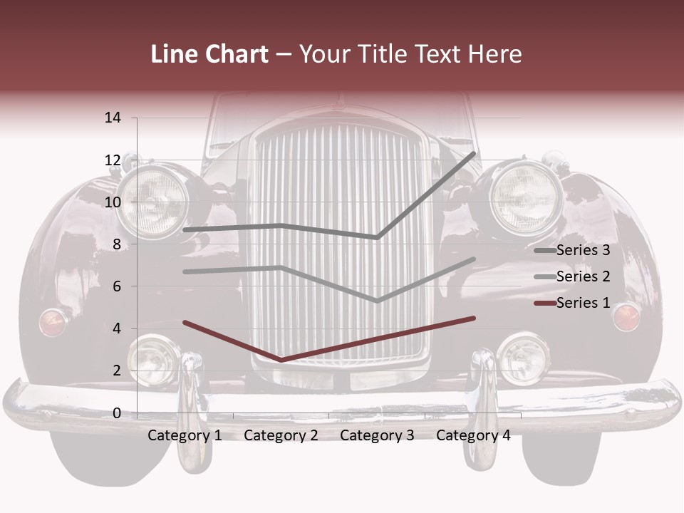 Vintage Car Front View PowerPoint Template