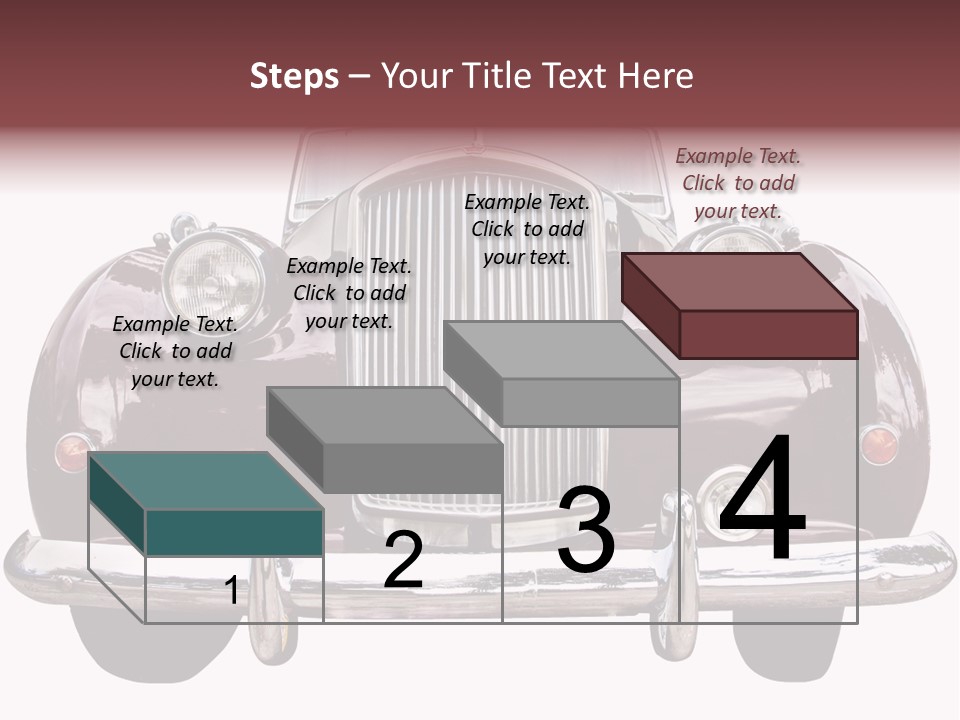 Vintage Car Front View PowerPoint Template