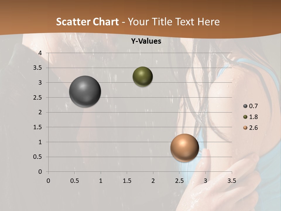 Couple Hugging In The Rain PowerPoint Template