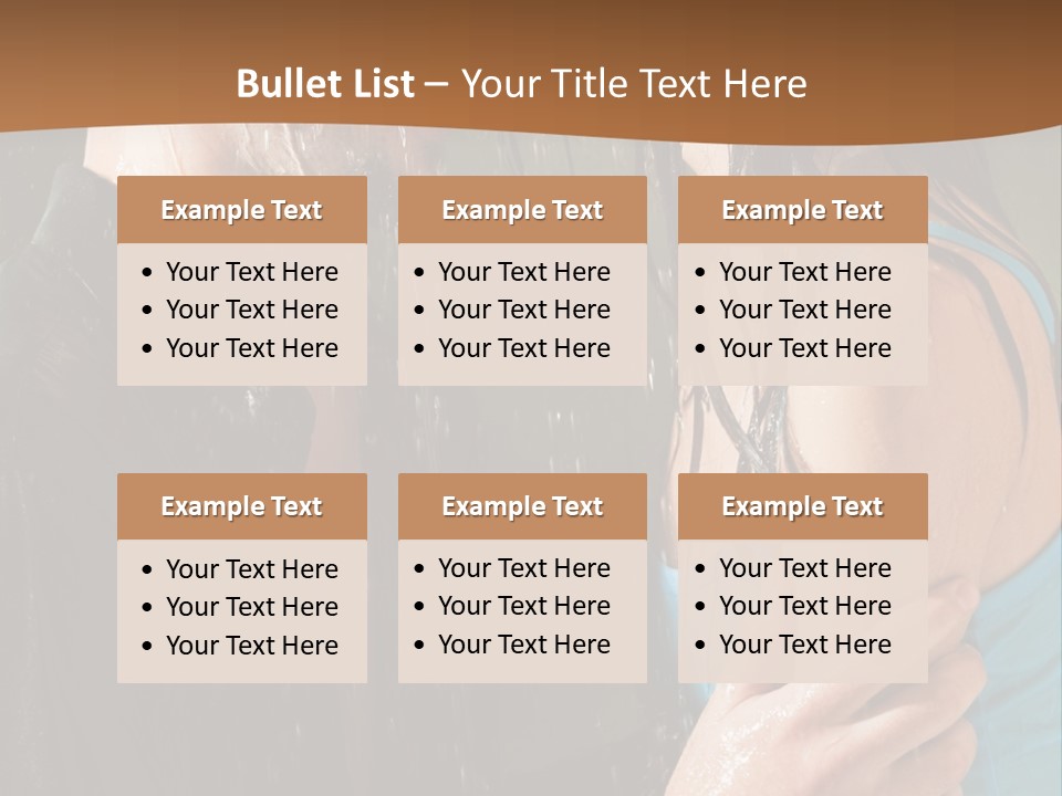 Couple Hugging In The Rain PowerPoint Template