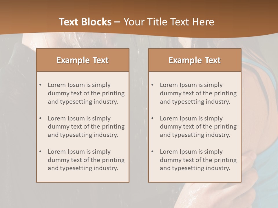 Couple Hugging In The Rain PowerPoint Template