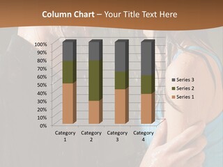 Couple Hugging In The Rain PowerPoint Template