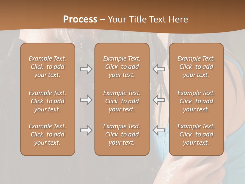 Couple Hugging In The Rain PowerPoint Template