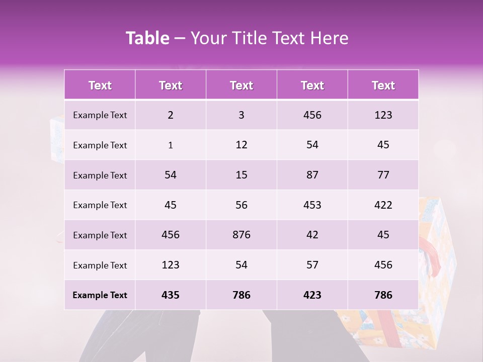 Shopaholic Colored Friends PowerPoint Template