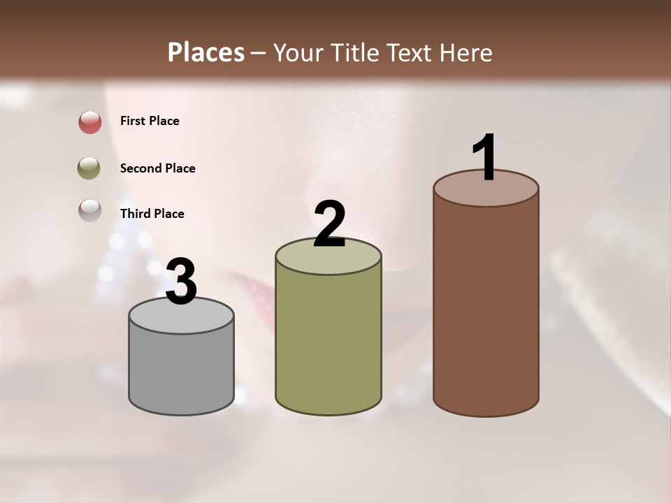 Beads Bright Make Up PowerPoint Template