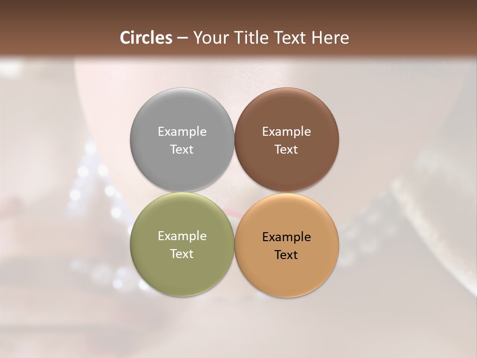 Beads Bright Make Up PowerPoint Template