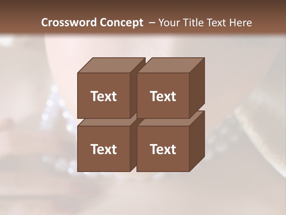 Beads Bright Make Up PowerPoint Template