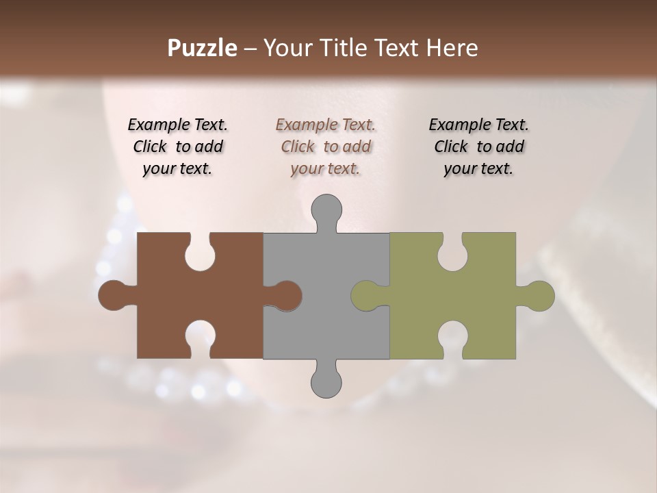 Beads Bright Make Up PowerPoint Template