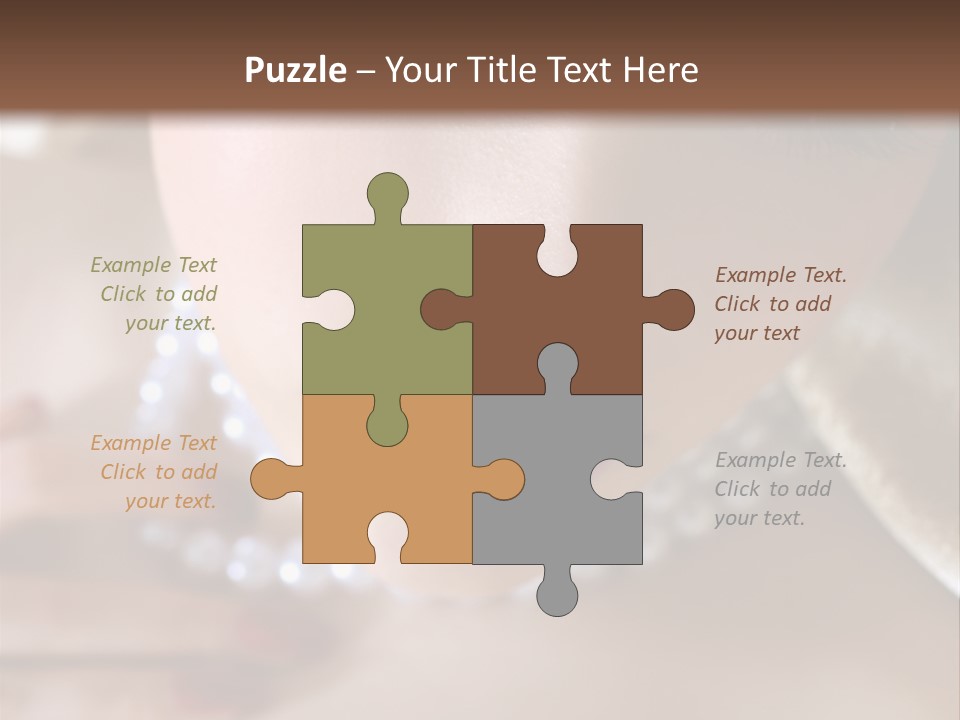 Beads Bright Make Up PowerPoint Template