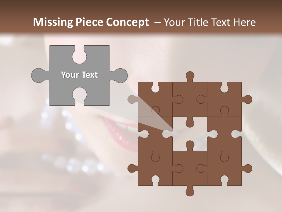 Beads Bright Make Up PowerPoint Template