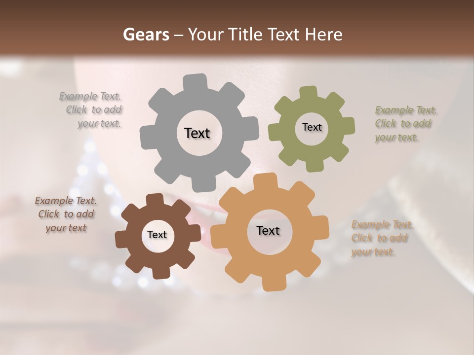 Beads Bright Make Up PowerPoint Template