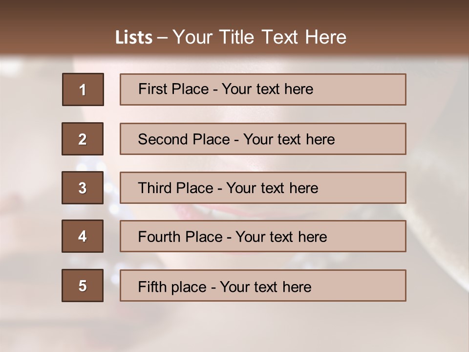 Beads Bright Make Up PowerPoint Template