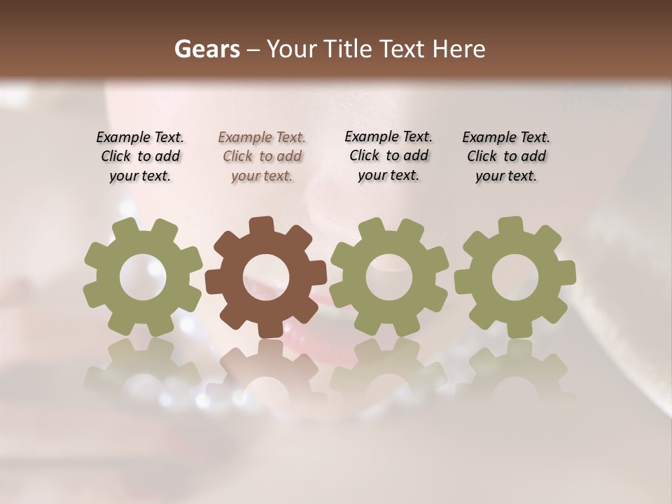 Beads Bright Make Up PowerPoint Template