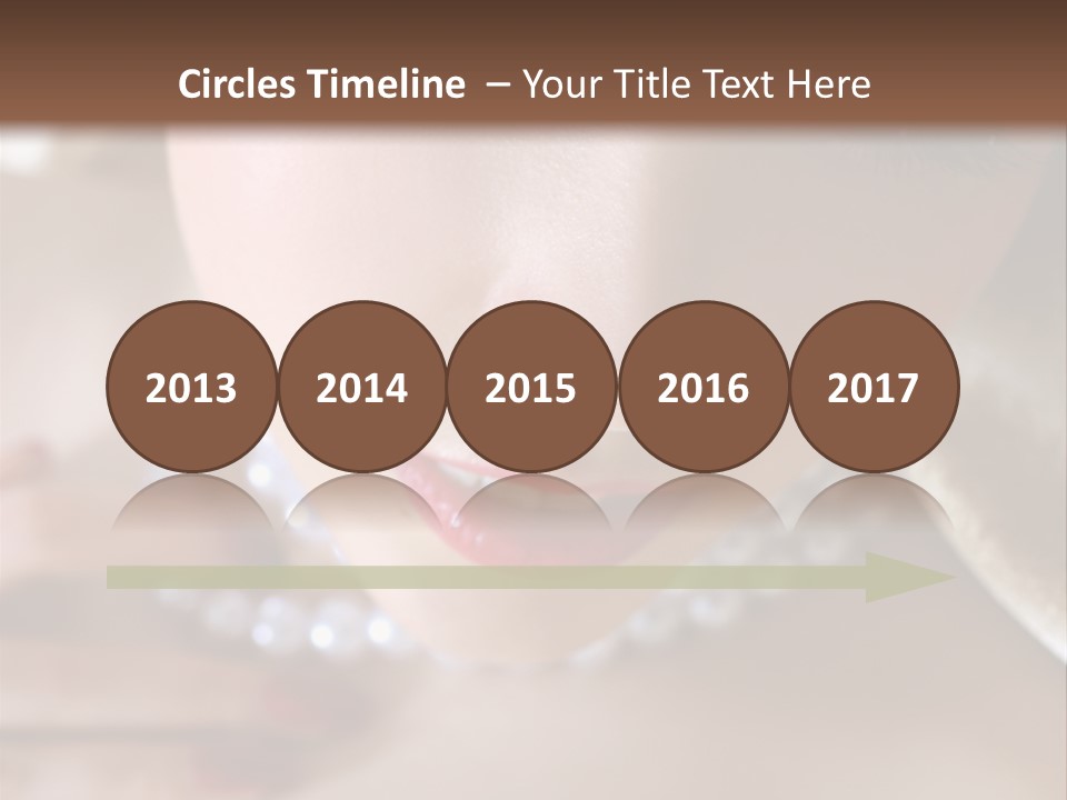 Beads Bright Make Up PowerPoint Template