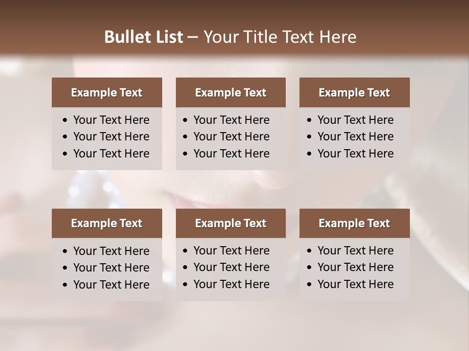 Beads Bright Make Up PowerPoint Template