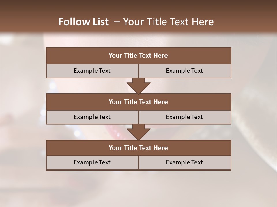 Beads Bright Make Up PowerPoint Template