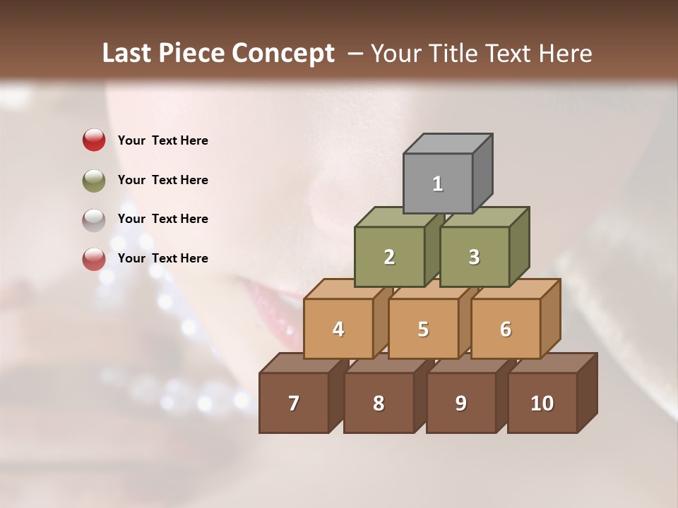 Beads Bright Make Up PowerPoint Template