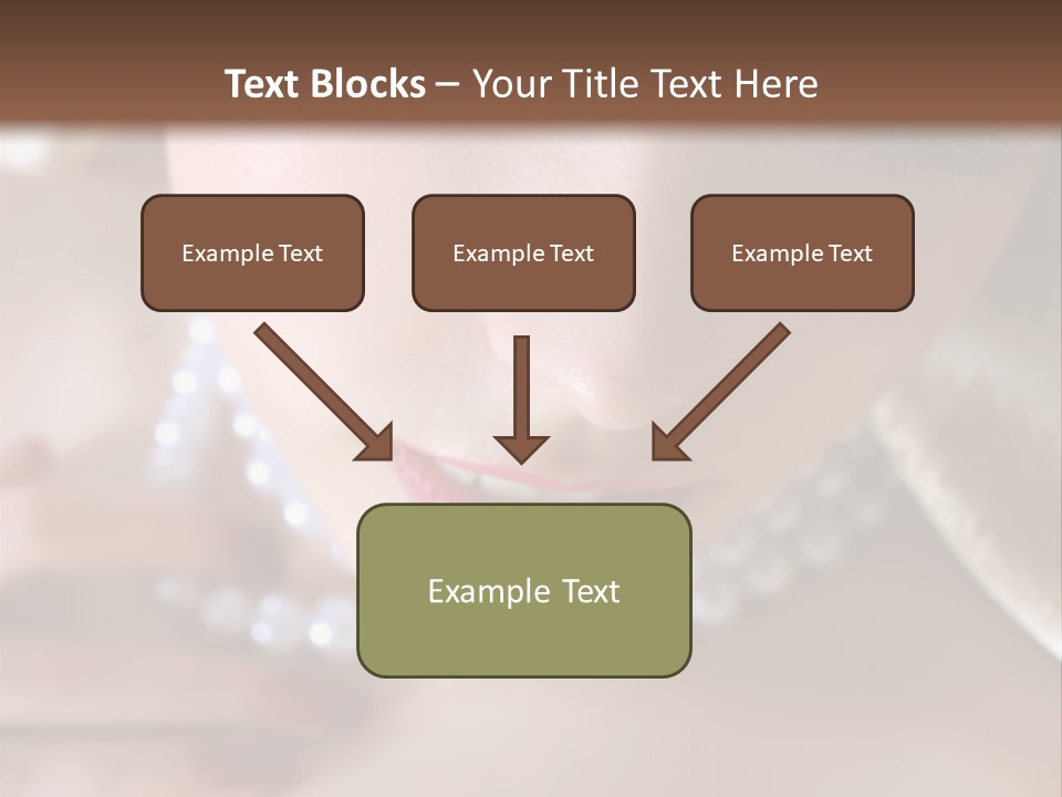 Beads Bright Make Up PowerPoint Template